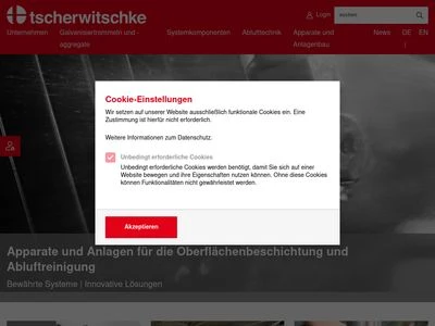 Website von Richard Tscherwitschke GmbH