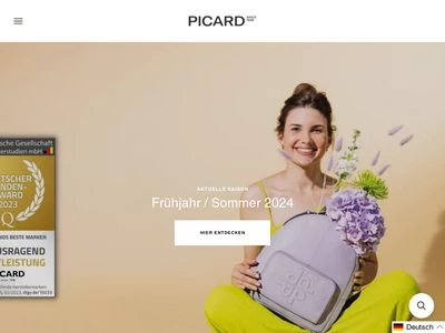 Website von PICARD Lederwaren GmbH & Co. KG