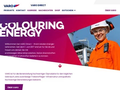 Website von VARO Energy Direct GmbH