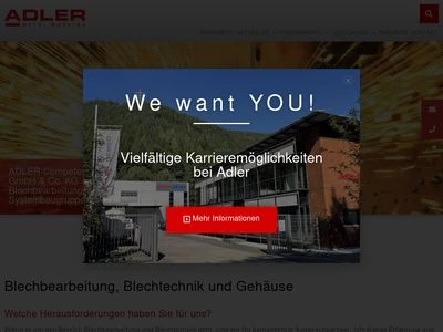 Website von Adler Competence GmbH & Co. KG