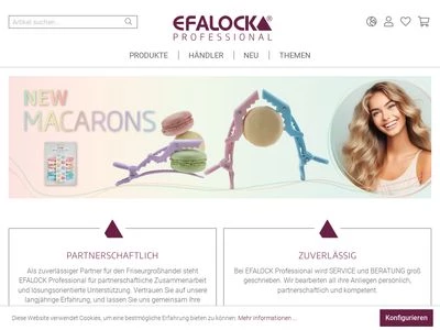 Website von EFALOCK Professional Tools GmbH