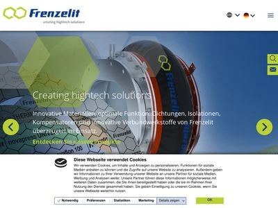 Website von Frenzelit GmbH
