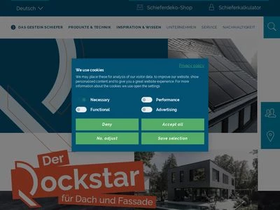 Website von Rathscheck Schiefer und Dach-Systeme