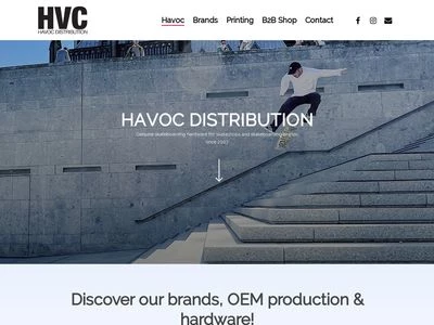 Website von Havoc Distribution GmbH