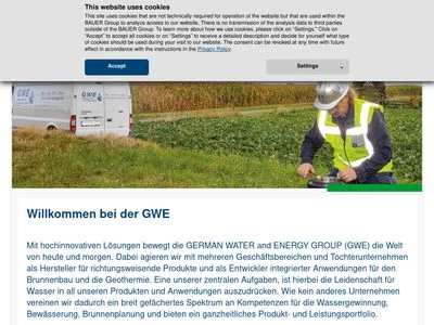 Website von GWE pumpenboese GmbH
