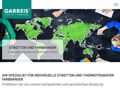 Website von GARREIS Produktausstattung GmbH & Co. KG