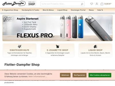 Website von Flotter-Dampfer GmbH