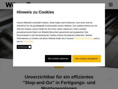 Website von Wörner Automatisierungstechnik GmbH