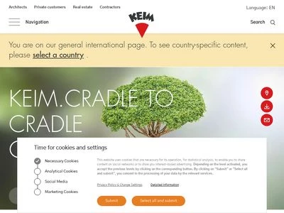 Website von KEIMFARBEN GmbH