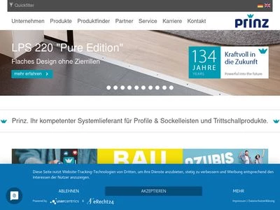 Website von Carl Prinz GmbH & Co. KG