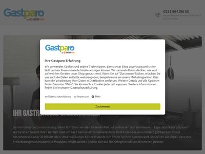 Website von Gastparo GmbH & Co. KG