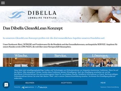 Website von Dibella GmbH