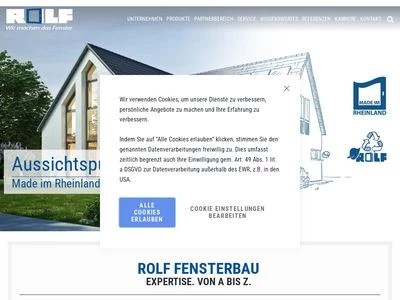 Website von ROLF Fensterbau GmbH