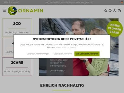 Website von Ornamin-Kunststoffwerke GmbH & Co. KG