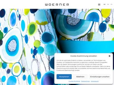Website von Woerner + Cie. GmbH