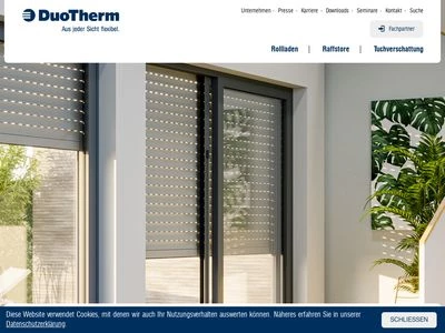 Website von DuoTherm Rolladen GmbH