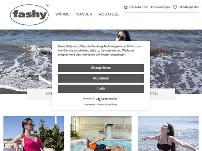 Website von Fashy GmbH