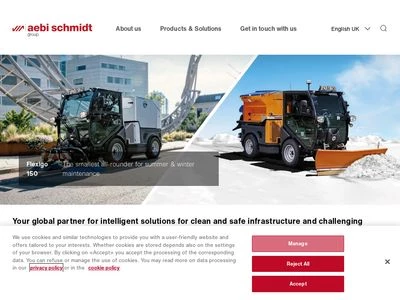 Website von Aebi Schmidt Holding AG
