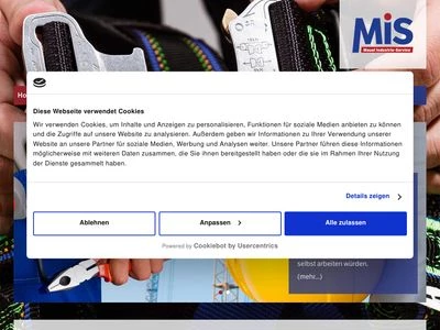 Website von MIS - Mauel Industrie-Service GmbH & Co. KG