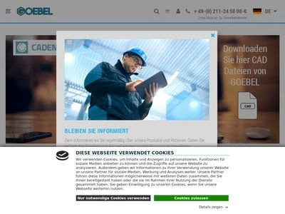 Website von Goebel GmbH
