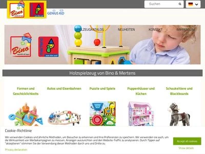 Website von Mertens GmbH