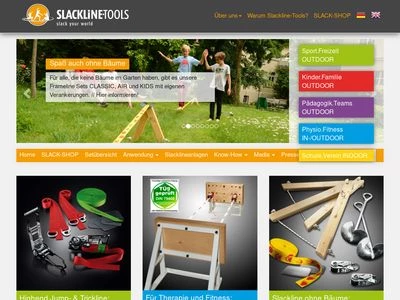 Website von Slackline-Tools GbR