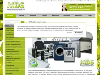 Website von MDS International Sales & Consulting GmbH