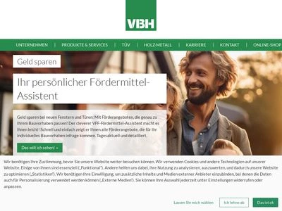 Website von VBH Deutschland GmbH