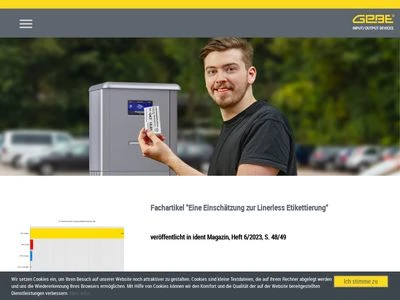 Website von GeBE Elektronik und Feinwerktechnik GmbH