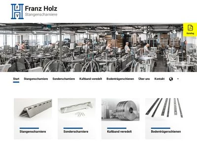 Website von Franz Holz GmbH & Co. KG