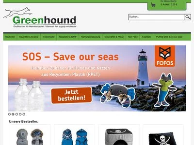 Website von Greenhound GmbH