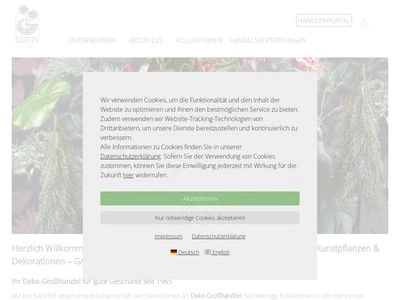 Website von GASPER GmbH