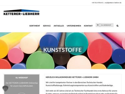 Website von Ketterer + Liebherr GmbH