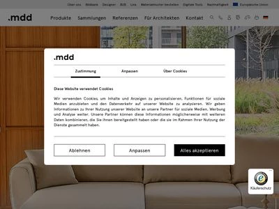 Website von Fabryka Mebli Biurowych MDD Sp. z o.o.