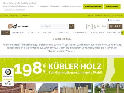 Website von Holzwerk Kübler GmbH