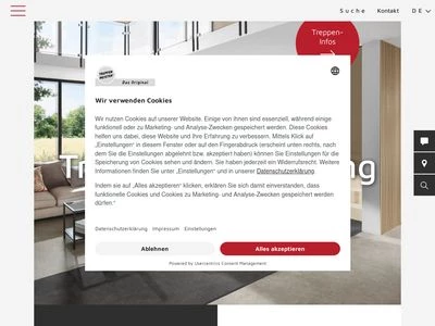 Website von Treppenmeister GmbH