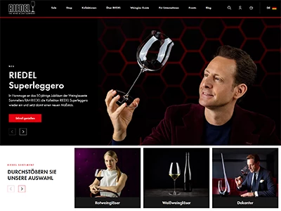 Website von Tiroler Glashütte GmbH