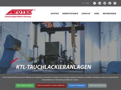 Website von AFOTEK GmbH