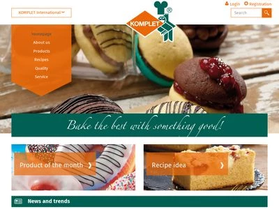 Website von Abel + Schäfer KOMPLET Bäckereigrundstoffe GmbH & Co. KG