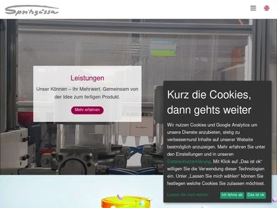 Website von Spritzgussa Plastics GmbH & Co. KG