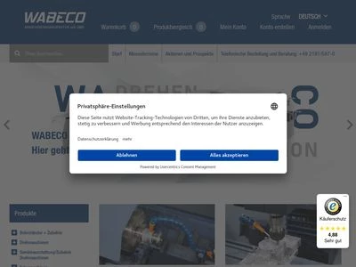 Website von Walter Blombach GmbH