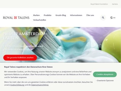 Website von Talens GmbH