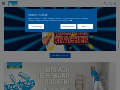 Website von Akzo Nobel Deco GmbH