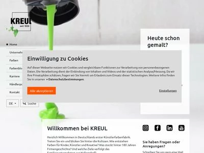 Website von C.Kreul GmbH & Co. KG