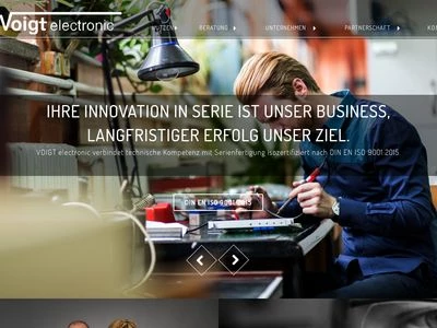 Website von Voigt electronic GmbH