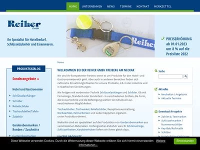 Website von Reiher GmbH