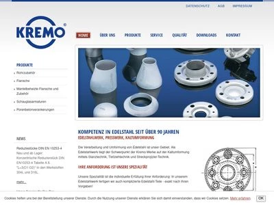 Website von KREMO-WERKE Hermanns GmbH & Co KG