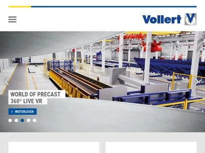 Website von Vollert Anlagenbau GmbH
