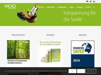 Website von MOIZI Möbel GmbH