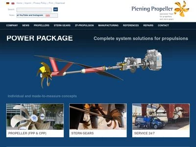 Website von Otto Piening GmbH